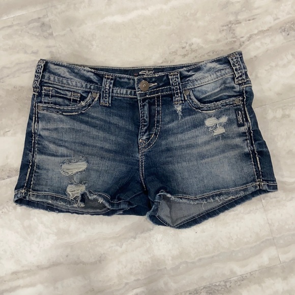 Silver Jeans Pants - Silver Berkly shorts